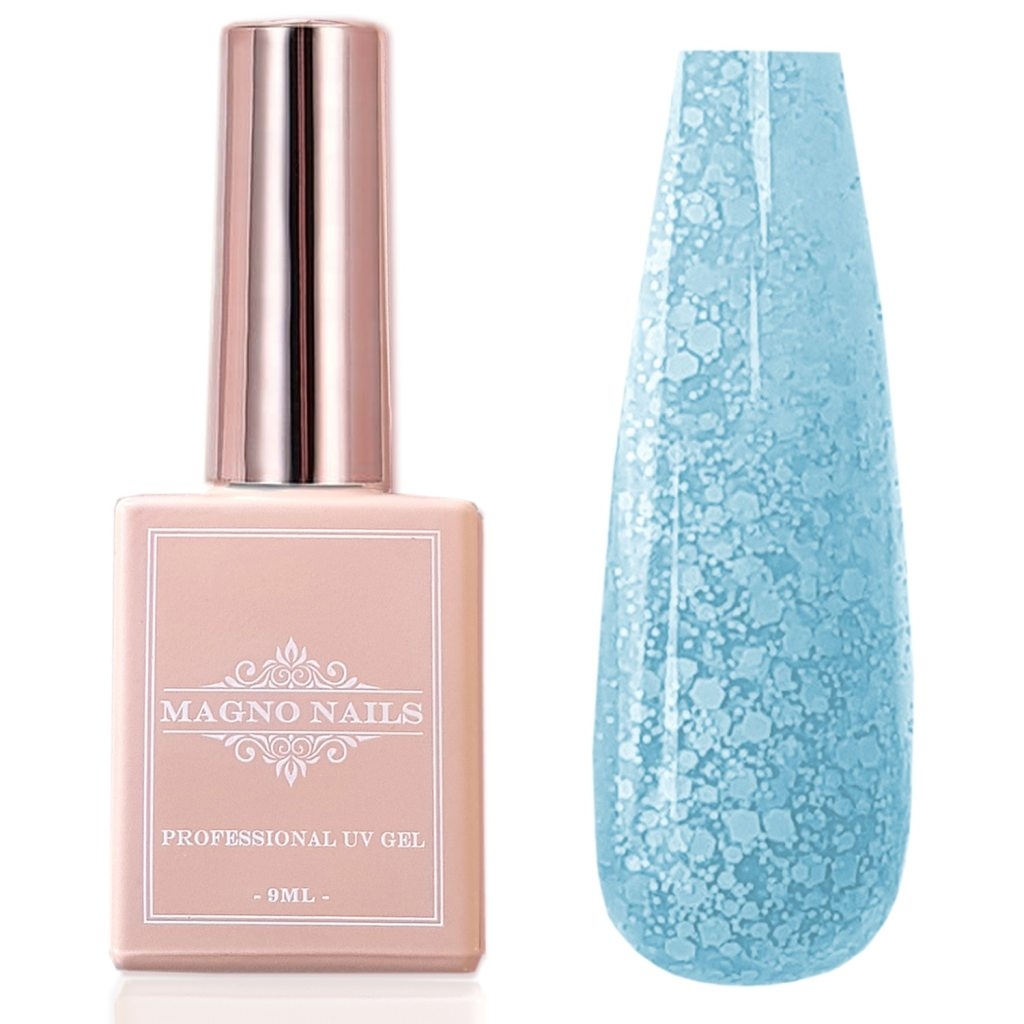 UV Gel - 5408 - Confetti Gel - Pastel Blue Nägel Nagelgel Dosen UV-Gel Color Gel Shellac Gellack Gel Lack Flaschen
